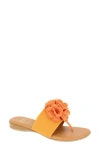 Andre Assous André Assous Nate Flower Sandal In Orange