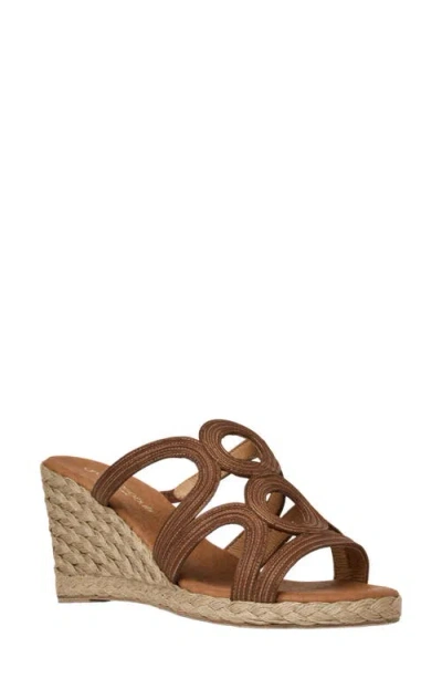 Andre Assous André Assous Neena Espadrille Wedge Sandal In Brown