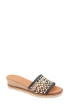 Andre Assous André Assous Nessie Platform Wedge Sandal In Black Natural/black