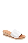 Andre Assous André Assous Nessie Platform Wedge Sandal In Silver