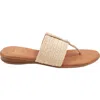 Andre Assous André Assous Nice Featherweight Woven Flip Flop In Beige