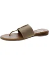 Andre Assous Nice Womens Toe-post Slip-on Slide Sandals In Beige