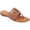 Andre Assous Nice Woven Sandal In Cuero Multi