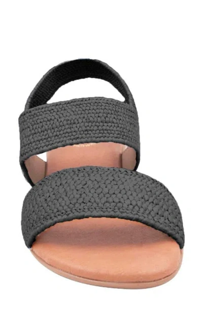 Andre Assous André Assous Nigella Featherweight Woven Slingback Sandal In Black