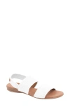 Andre Assous Nigella Featherweight Woven Slingback Sandal In White