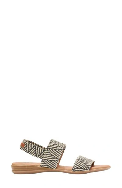 Andre Assous André Assous Nigella Woven Slingback Sandal In Black