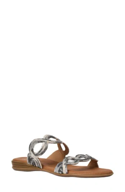 Andre Assous André Assous Nizzie Double Strap Slide Sandal In Multi