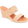 Andre Assous Women's Nolita Raffia Espadrille Wedge Sandals In Natural