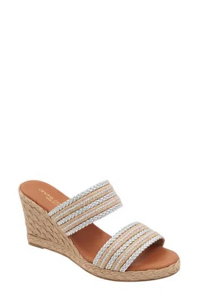 Andre Assous André Assous Nolita Wedge Slide Sandal In Neutral
