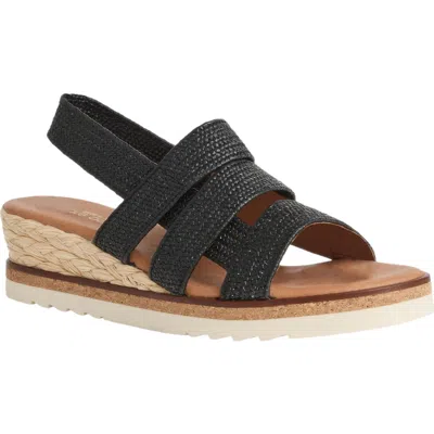 Andre Assous André Assous Noma Woven Wedge Sandal In Black