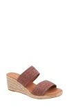 ANDRE ASSOUS NORI ESPADRILLE WEDGE SANDAL