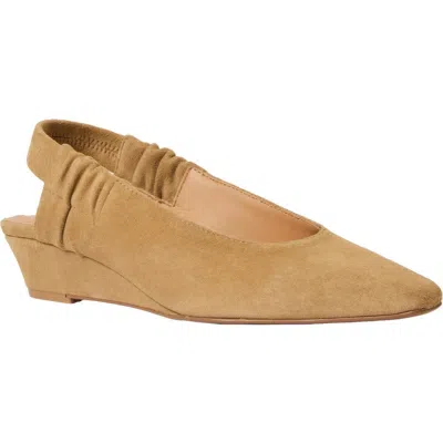 Andre Assous André Assous Odeya Slingback Pointed Toe Wedge Pump In Brown
