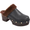 Andre Assous Women's Olivia Studded Clogs In Black/cappuccino