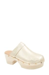 Andre Assous Women's Olivia Studded Clogs In White/gold