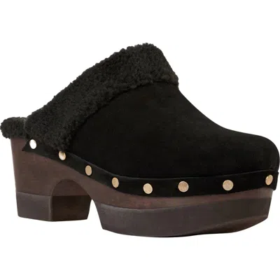 Andre Assous André Assous Olivia Faux Shearling Clog In Black