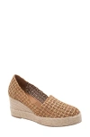 Andre Assous André Assous Patti Espadrille Wedge In Camel Woven