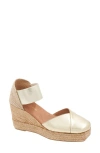 Andre Assous Pedra Espadrille Wedge In Gold