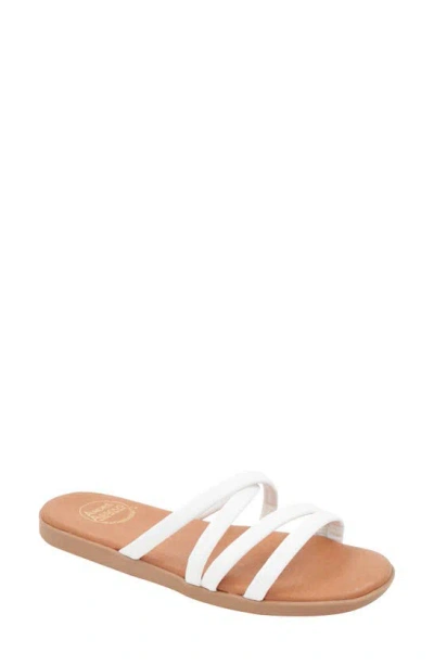 Andre Assous Pheonix Featherweights™ Slide Sandal In White