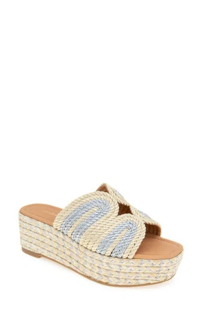 Andre Assous André Assous Serene Espadrille Platform Wedge Slide Sandal