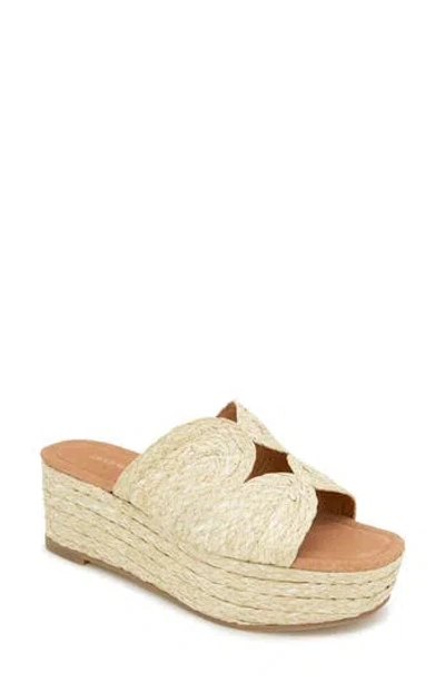 ANDRE ASSOUS ANDRÉ ASSOUS SERENE ESPADRILLE PLATFORM WEDGE SLIDE SANDAL