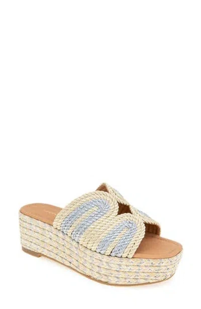 ANDRE ASSOUS ANDRÉ ASSOUS SERENE ESPADRILLE PLATFORM WEDGE SLIDE SANDAL