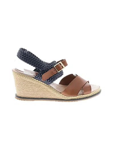 Pre-owned Andre Assous Wedges In Brown