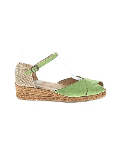 Pre-owned Andre Assous Wedges In Green