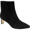 Andre Assous André Assous Winter Water Resistant Pointed Toe Bootie In Black Suede