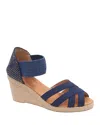 Andre Assous Women's Adin Jute Wedge Sandals In Navy