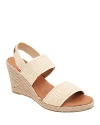 ANDRE ASSOUS WOMEN'S ALLISON SLIP ON SLINGBACK ESPADRILLE WEDGE SANDALS