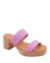 Andre Assous André Assous Cairo Platform Sandal In Fuchsia