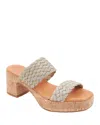 Andre Assous André Assous Cairo Platform Sandal In Platino/silver