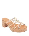 Andre Assous André Assous Camryn Platform Slide Sandal In Platino