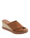 Andre Assous André Assous Filo Sole Motion Espadrille Wedge Slide Sandal In Cuero
