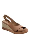 Andre Assous André Assous Foxa Sole Motion Slingback Wedge Sandal In Camel