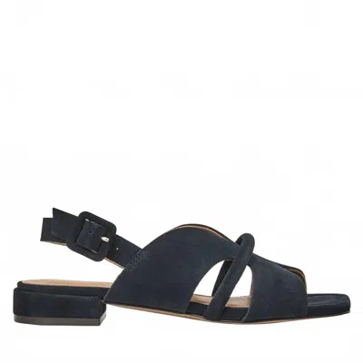 Andre Assous Women's Journee Sandal In Navy Suede In Blue