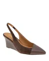 Andre Assous Laina Wedge Pump In Brown