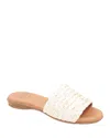 Andre Assous André Assous Nahala Slide Sandal In White/gold