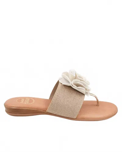 Andre Assous Women's Nara Sandal In Beige Platino In Gold