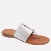Andre Assous Nice Wedge Sandal In Silver