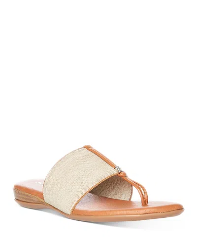 ANDRE ASSOUS WOMEN'S NICE THONG SANDALS,NICE-PO