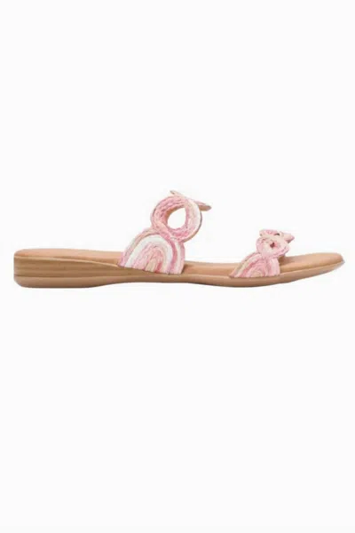 Andre Assous Women's Nizzie Featherweights Sandal In Scarlet Multi In Pink