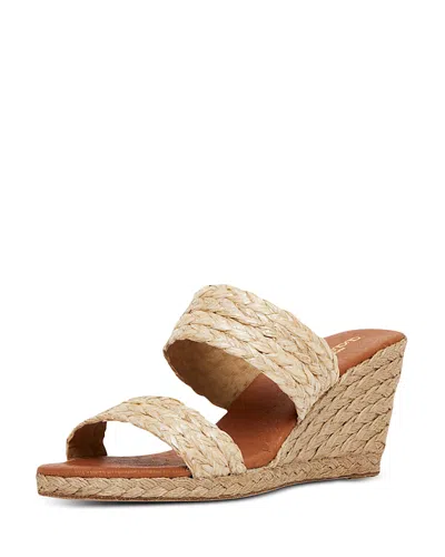 ANDRE ASSOUS WOMEN'S NOLITA SLIP ON ESPADRILLE WEDGE SANDALS,AA0NOL50