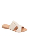 Andre Assous André Assous Noor Raffia Slide Sandal In Beige/linen