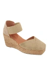 ANDRE ASSOUS WOMEN'S PEDRA ANKLE STRAP ESPADRILLE PLATFORM WEDGE PUMPS