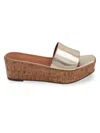 ANDRE ASSOUS WOMEN'S SIENNA METALLIC LEATHER SANDALS