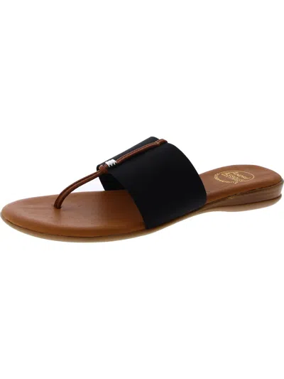 Andre Assous Womens Slide Mules Slide Sandals In Black/black