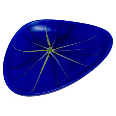 Pre-owned André Baud Large Free-form Decorative Bowl, Andre Baud, Vallauris C. 1950 In Purple