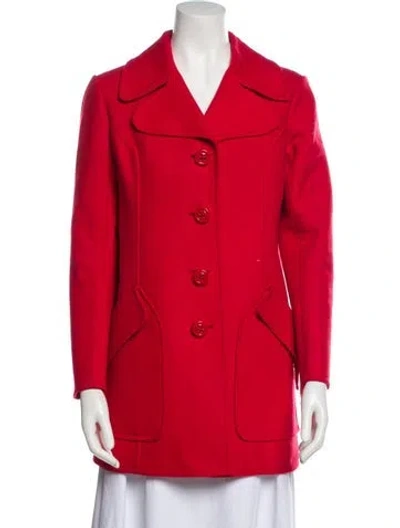 Pre-owned André Laug Vintage 1970's Coat In Red