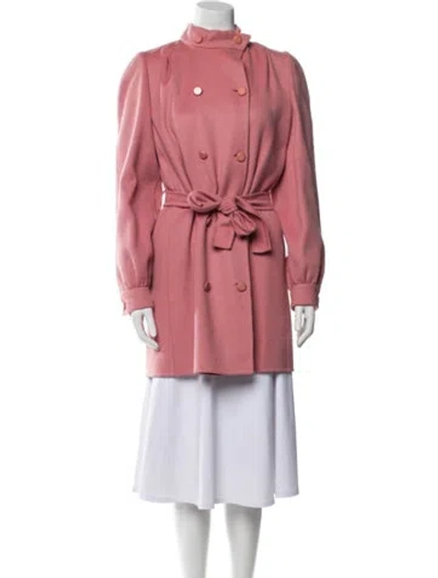 Pre-owned André Laug Vintage 1980's Peacoat In Pink